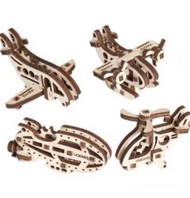 Ugears 3D mechanické Puzzle U-fidget letadla
