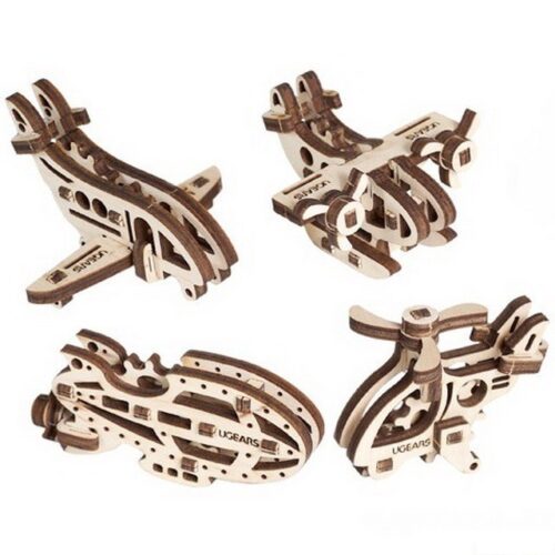 Ugears 3D mechanické Puzzle U-fidget letadla