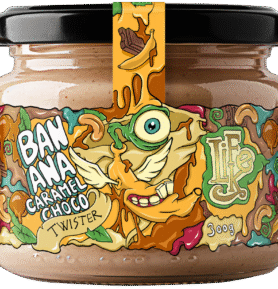 LifeLike Banana caramel choco Twister, 300g