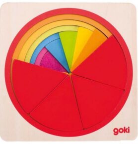 Puzzle vícevrstvé - Kruh, 6 vrstev (Goki)