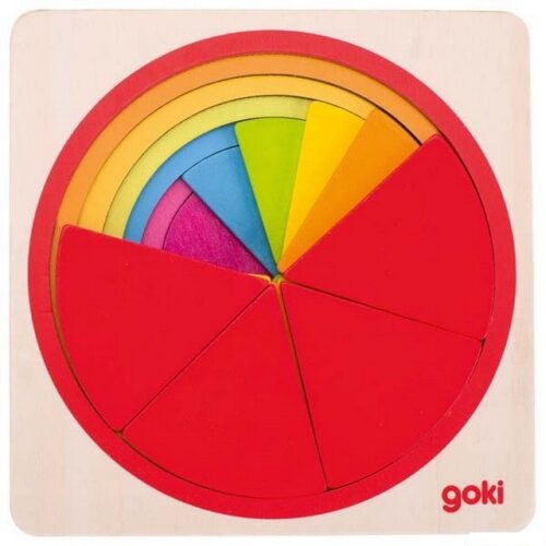 Puzzle vícevrstvé - Kruh, 6 vrstev (Goki)