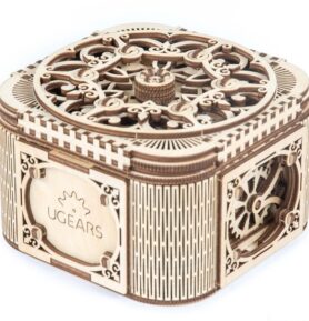 Ugears 3D mechanické puzzle Šperkovnice 190 ks
