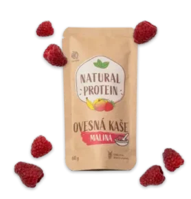 NaturalProtein Proteinová ovesná kaše - Malina, 60g