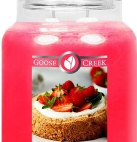 Goose Creek - Andělský jahodový koláč Svíčka ve skle 680 g