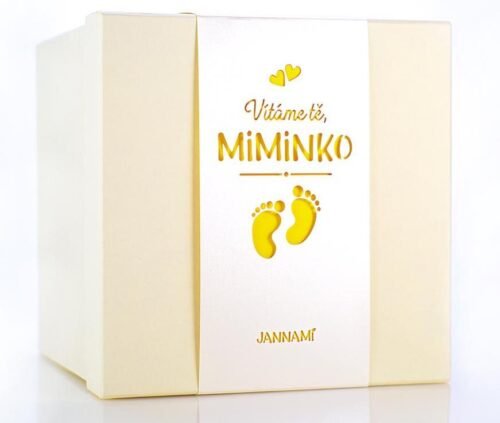 Jannami MimiBox - prázdný dárkový box s hračkou Žlutý box - překvapení