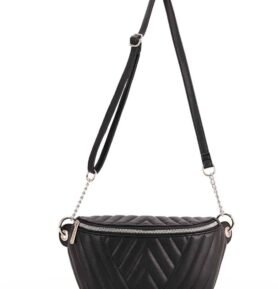 David Jones Crossbody kabelka / ledvinka David Jones 6724-1, různé barvy Barva: Stříbrná