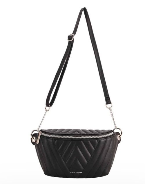 David Jones Crossbody kabelka / ledvinka David Jones 6724-1, různé barvy Barva: Stříbrná