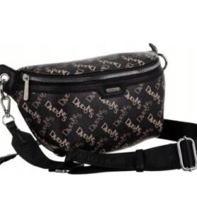 David Jones Crossbody kabelka / ledvinka David Jones CH21016, černá, hnědá Barva: Hnědá