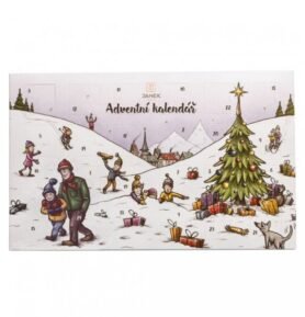 Čokoládovna Janek Tradiční dětský čokoládový adventní kalendář - mléčný, 170g