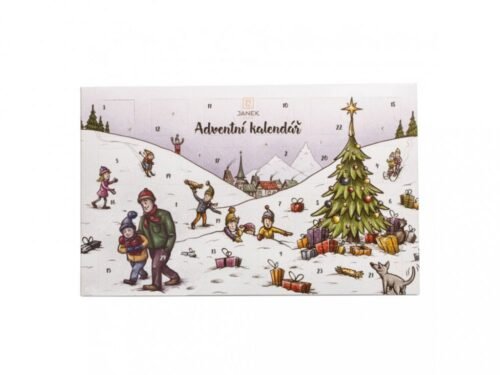 Čokoládovna Janek Tradiční dětský čokoládový adventní kalendář - mléčný, 170g