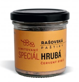 Paštiky Rašovská Limitovaná edice Hrubá Červený rybíz, 115g