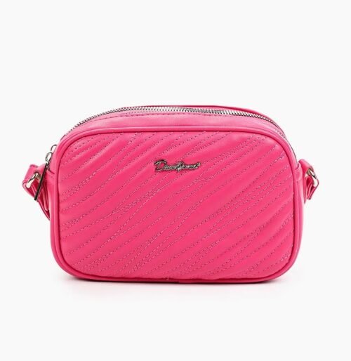 David Jones Dámská crossbody kabelka David Jones, různé barvy 6943-1 Barva: Růžová