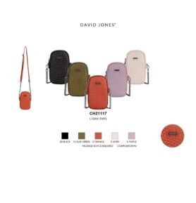 David Jones Dámská mini crossbody kabelka  David Jones CH21117, různé barvy Barva: Olivová