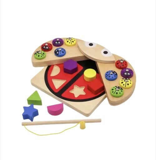 Hobi Toys Dřevěná interaktivní vkládačka Beruška