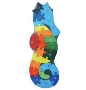 Hobi Toys Dřevěné vzdělávací puzzle Mořský koník