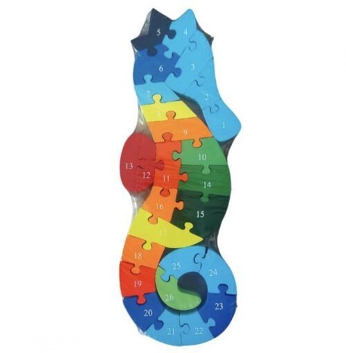 Hobi Toys Dřevěné vzdělávací puzzle Mořský koník