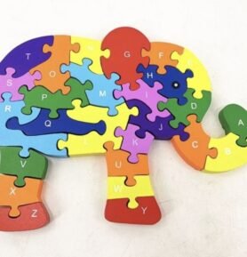 Hobi Toys Dřevěné vzdělávací puzzle Slon
