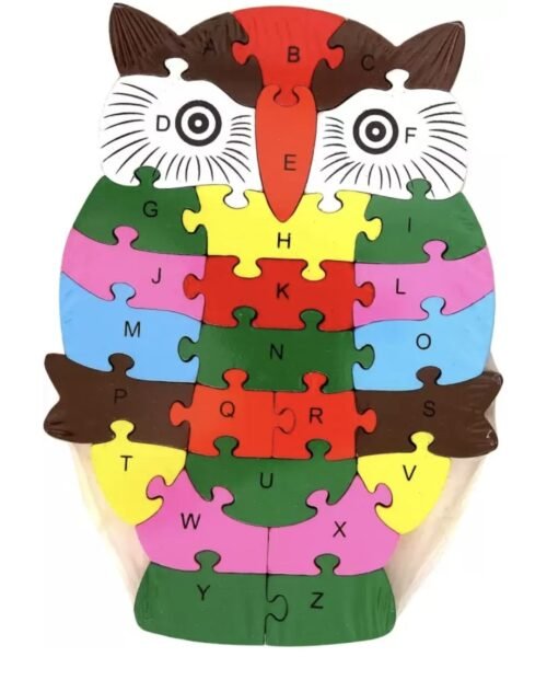 Hobi Toys Dřevěné vzdělávací puzzle Sova
