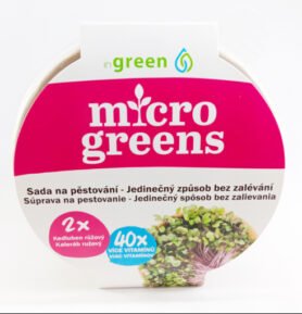 Bujónka InGreen Microgreens set 2+2 Kedluben růžový