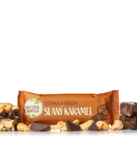 NaturalProtein Ořechová tyčinka - Slaný karamel, 40g