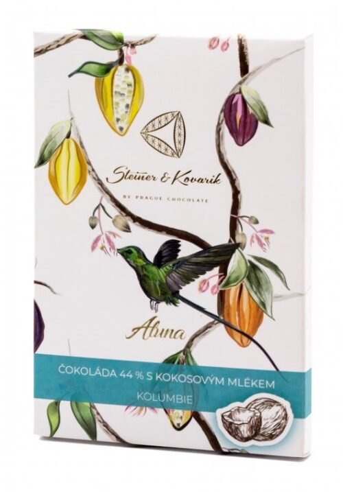 Steiner&Kovařík Aluna - čokoláda 44% s kokosovým mlékem, 70g