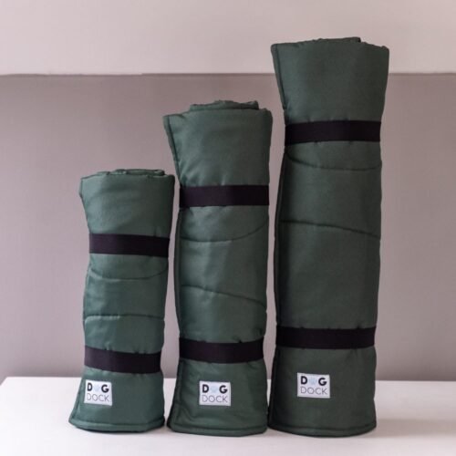 DogDock Cestovní deka BASIC pro psy - zelená velikost S (80x60cm)