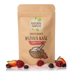 NaturalProtein Proteinová rýžová kaše - Červené ovoce, 60g