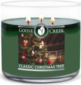Goose Creek - Tradiční vánoční stromek Aromatická svíčka ve skle 411 g