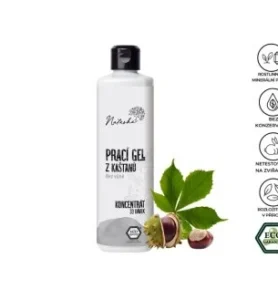 Natasha Prací gel z kaštanů bez vůně koncentrát, 0,5l