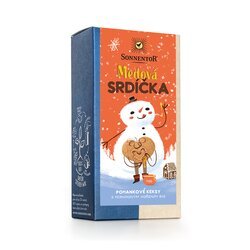 Sonnentor Medová srdíčka - pohankové keksy se skořicí bio, 100g