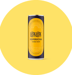 Loklok Kombucha Yerba Maté Plechovka, 250ml