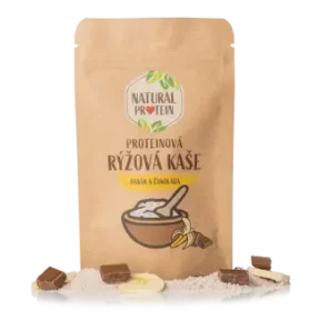 NaturalProtein Proteinová rýžová kaše - Banán a čokoláda, 60g