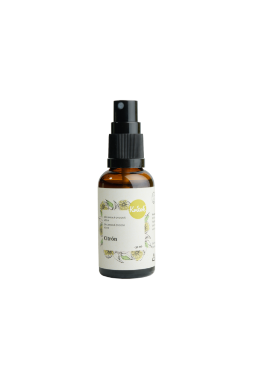Kvítok Organická ovocná voda - Citron, 30ml