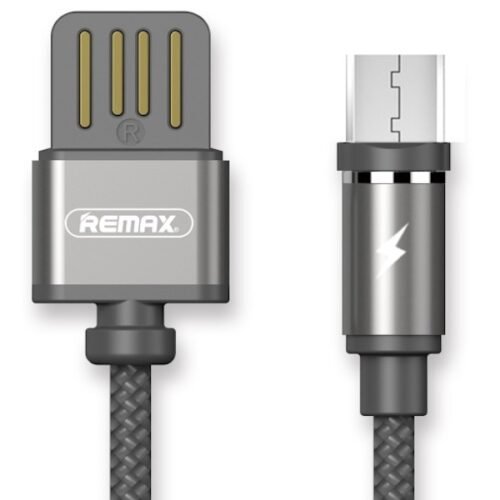 Micro USB datový kabel s LED light magnetický Remax RC-095m Černý