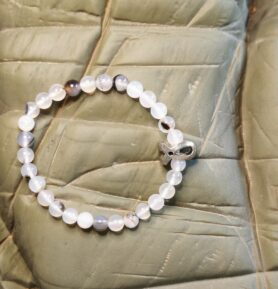 Handmade Minerální náramek Agate - bílý
