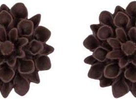 Flowerski Náušnice Hot chcolade, 1 pár