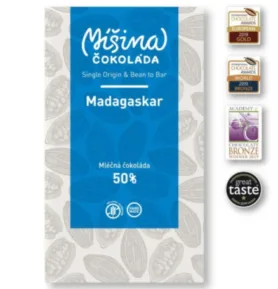 Míšina čokoláda Mléčná 50% Madagaskar, 50g