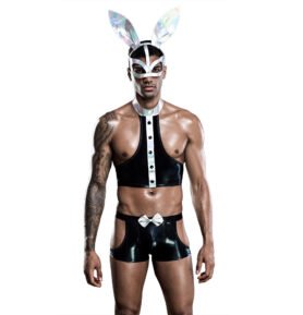 Love by love Pánský kostým Rabbit man černobílý 7218