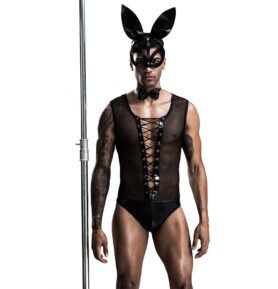 Love by love Pánský kostým Rabbit man černý 7220