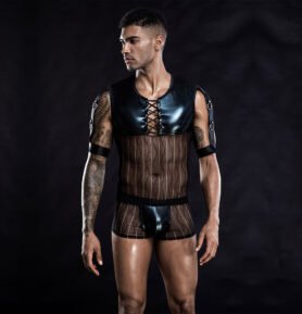 Love by love Pánský kostým Sexy men černý 7235