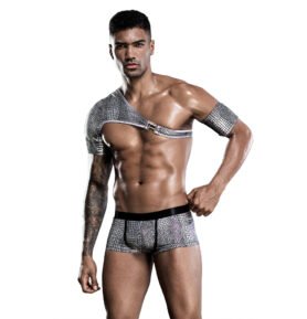 Love by love Pánský kostým Sexy men stříbrný 7237