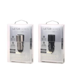 Rychlá nabíječka do auta s dvěma USB porty WK Design WP-C21 Černá