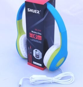 SHUER SE-016BL náhlavní sluchátka s kabelem a vestavěným mikrofonem