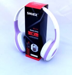 SHUER SE-016PUR náhlavní sluchátka s kabelem a vestavěným mikrofonem