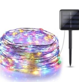 Aerbes Solární mikrořetěz 100 LED, 10m Barva: Studená bílá