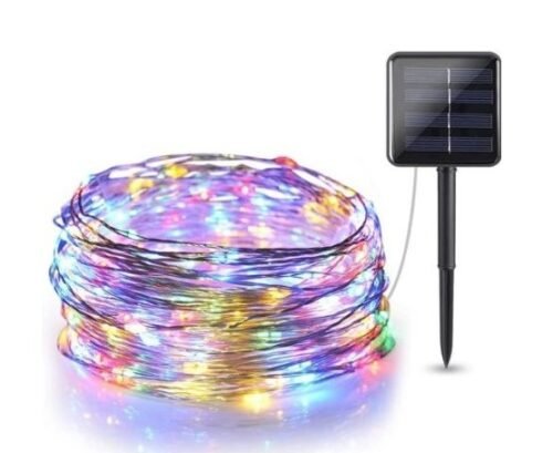 Aerbes Solární mikrořetěz 100 LED, 10m Barva: Teplá bíla