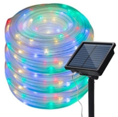 Aerbes Solární světelná hadice 100 LED RGB, 12m