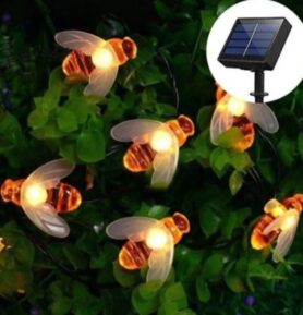 Aerbes Solární světelný řetěz 30 LED Včelky RGB