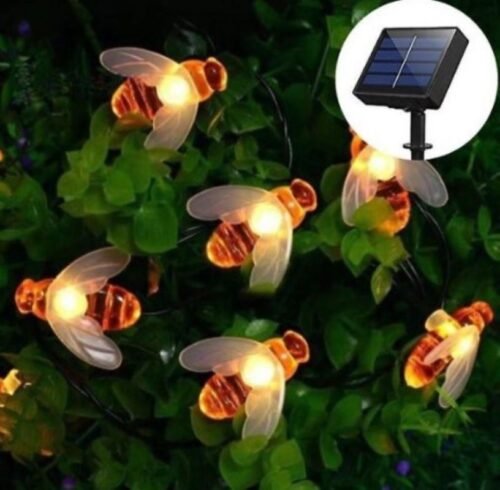 Aerbes Solární světelný řetěz 30 LED Včelky RGB