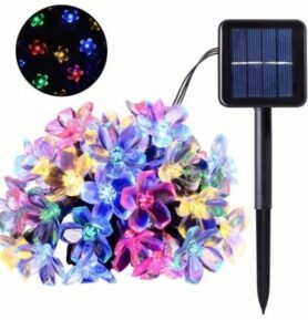 DZL Solární světelný řetěz 40 LED Květiny, různé barvy Barva: RGB - barevná
